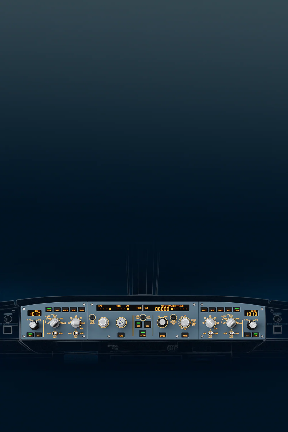Control Panel Moza MA3F - easy use of airbus autopilot simulation